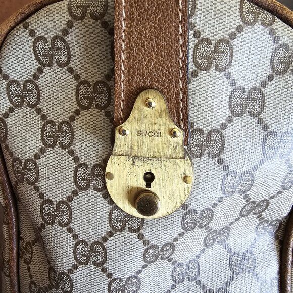 Authenticated Gucci Boston Handbag/Carryon ~ EVC ~ Vintage - Picture 15 of 16